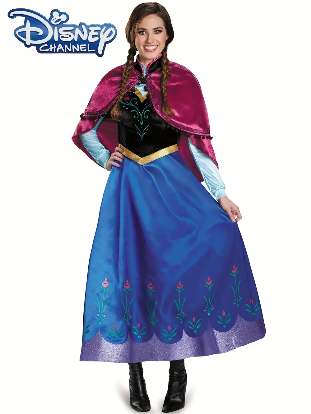 Déguisement princesse Anna fille – cape et jupe cosplay pour anniversaire