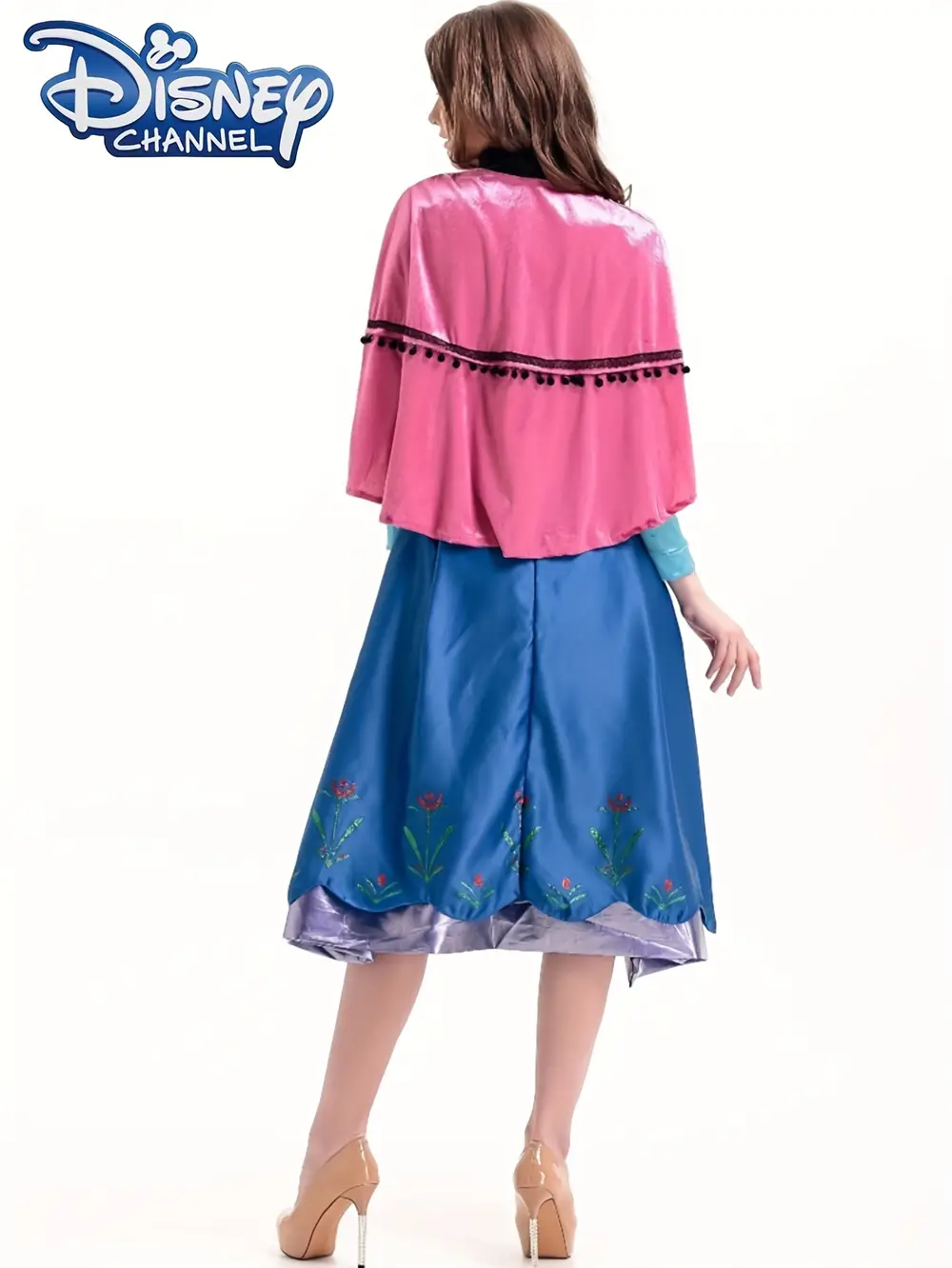 Déguisement princesse Anna fille – cape et jupe cosplay pour anniversaire – Image 4