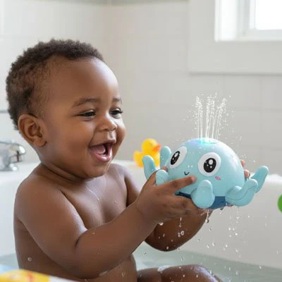 Jouet bain bébé | Pieuvre électrique à jet d'eau automatique – Image 2