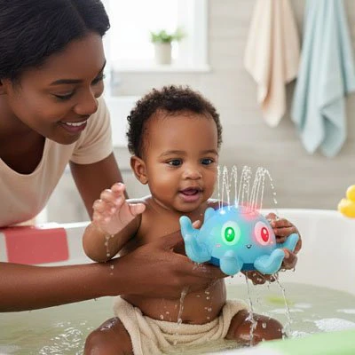 Jouet bain bébé | Pieuvre électrique à jet d'eau automatique – Image 4