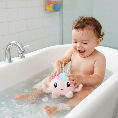 Jouet bain bébé | Pieuvre électrique à jet d'eau automatique