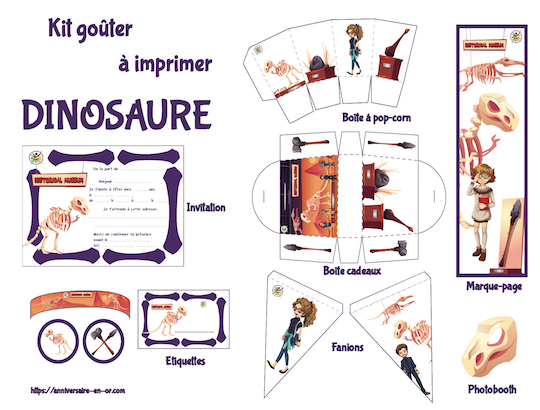 Kit goûter DINOSAURE
