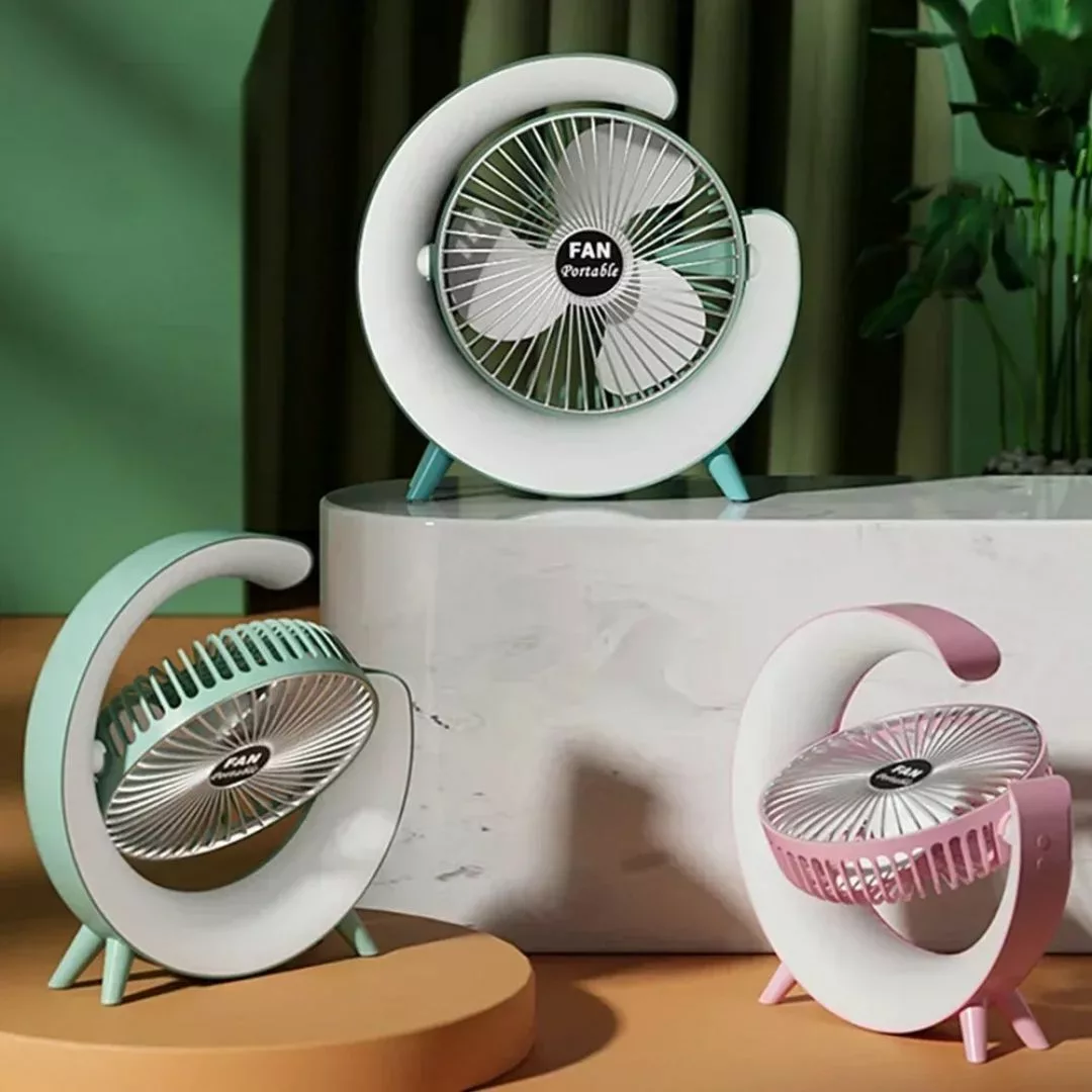 Ventilateur led coloré portatif ambiance jardin – rafraîchit en été avec style – idéal terrasses & soirées extérieures – Image 7